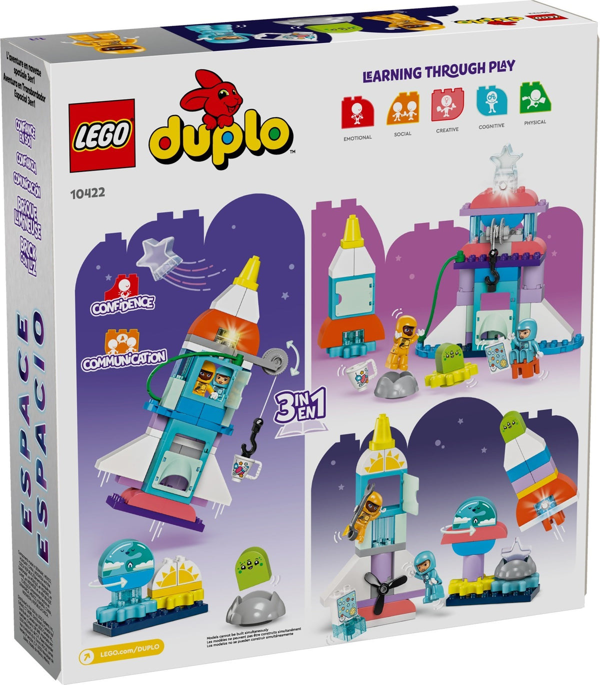 LEGO DUPLO 10422 3-in-1-Spaceshuttle für viele Abenteuer