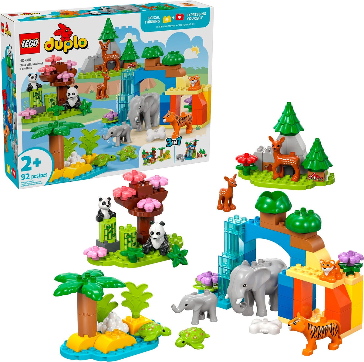 LEGO DUPLO 10446 Wildtier-Familien 3-in-1-Set
