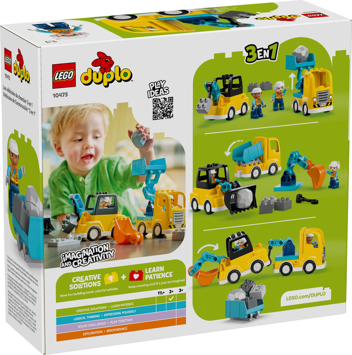 LEGO DUPLO 10475 Baufahrzeuge – 3-in-1-Set