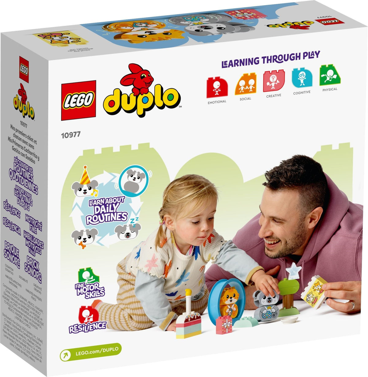 LEGO DUPLO 10977 Mein erstes Hündchen &amp; Kätzchen – mit Ton