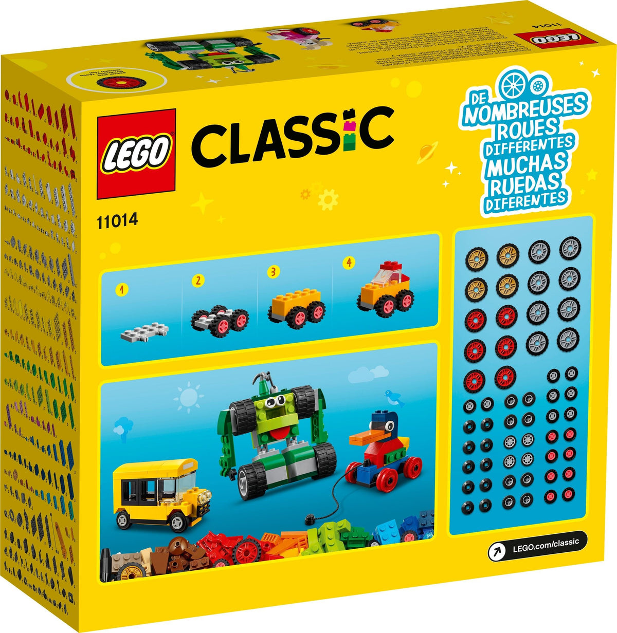 LEGO Classic 11014 Steinebox mit Rädern