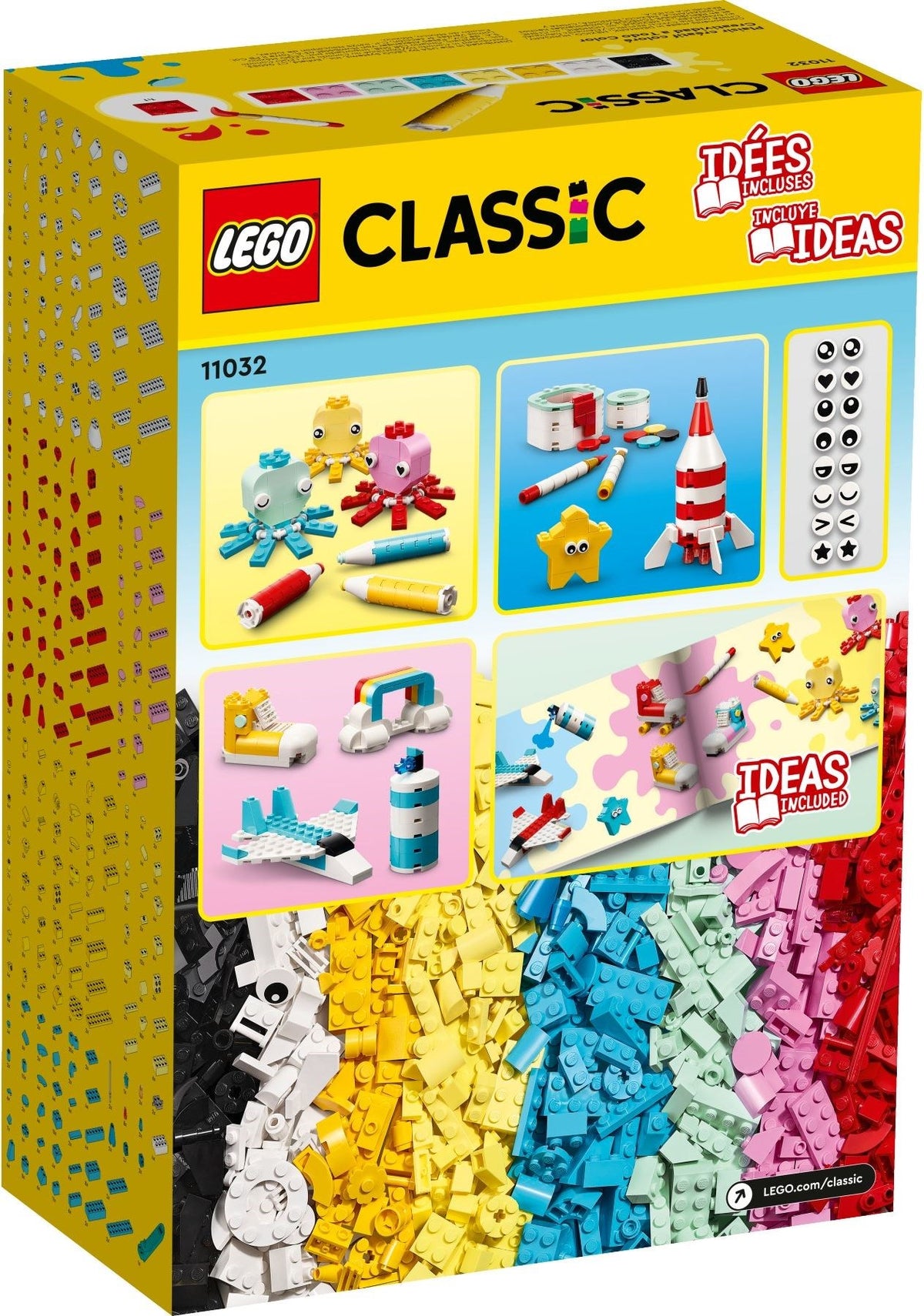 LEGO Classic 11032 Kreativ-Bauset mit bunten Steinen