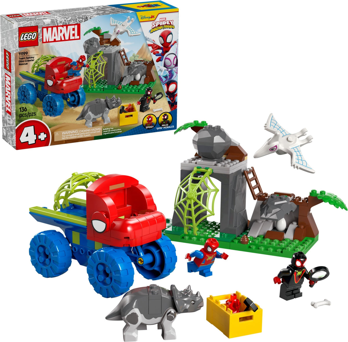 LEGO Marvel Super Heroes 11199 Spideys Team auf Rettungsmission im Dino-Truck