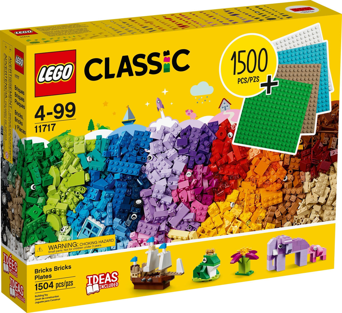 LEGO Classic 11717 Extragroße Steinebox mit Bauplatten