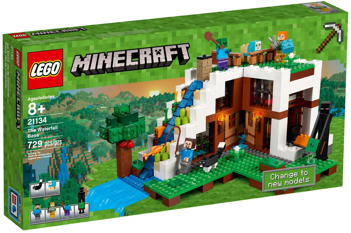 LEGO Minecraft 21134 Unterschlupf im Wasserfall