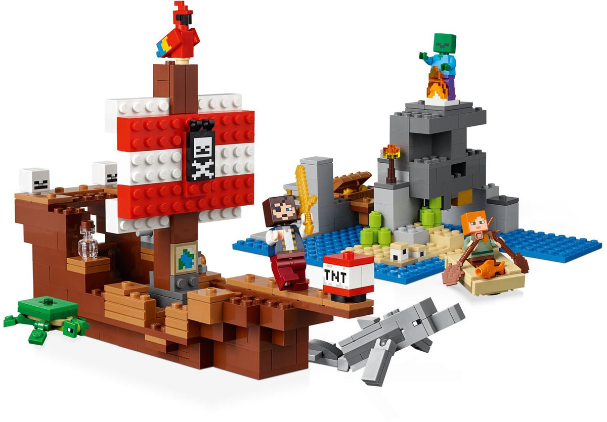 LEGO Minecraft 21152 Das Piratenschiff-Abenteuer