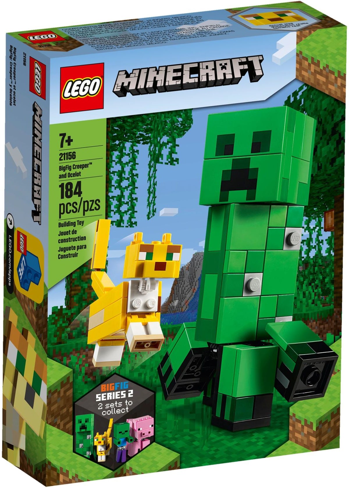 LEGO Minecraft 21156 BigFig Creeper und Ozelot