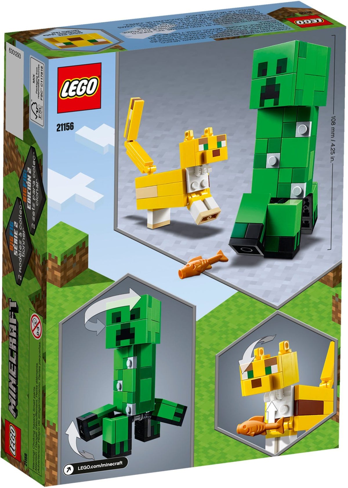 LEGO Minecraft 21156 BigFig Creeper und Ozelot