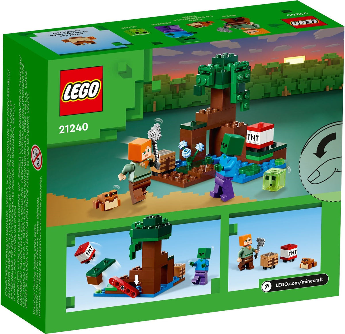 LEGO Minecraft 21240 Das Sumpfabenteuer