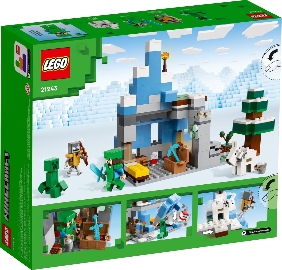 LEGO Minecraft 21243 Die Vereisten Gipfel