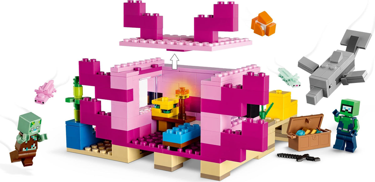 LEGO Minecraft 21247 Das Axolotl-Haus