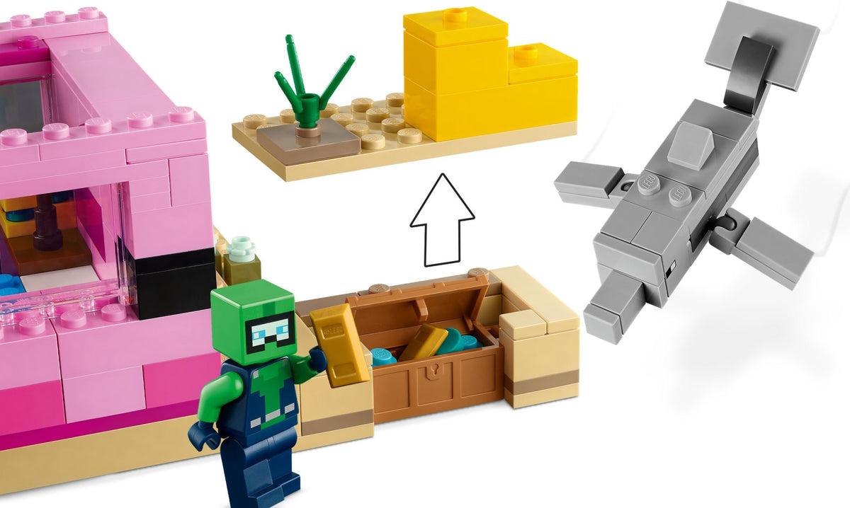 LEGO Minecraft 21247 Das Axolotl-Haus