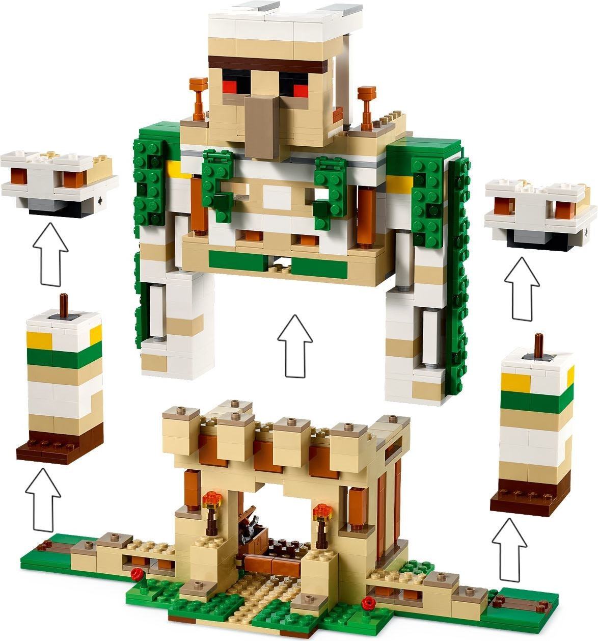 LEGO Minecraft 21250 Die Eisengolem-Festung