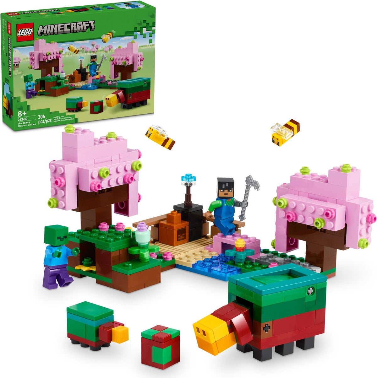 LEGO Minecraft 21260 Der Kirschblütengarten