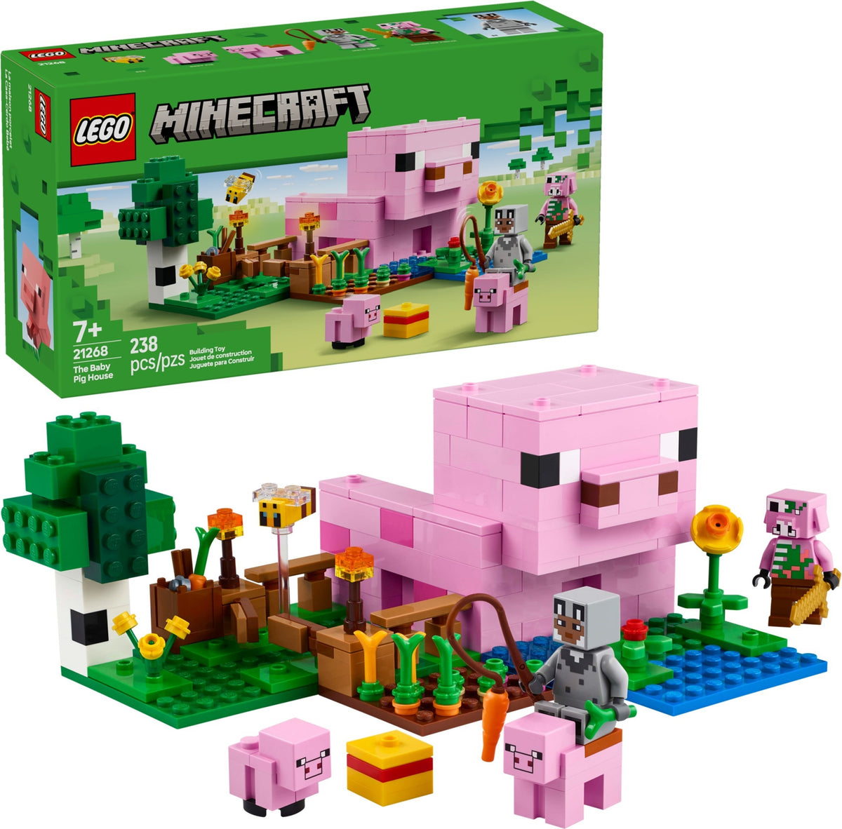 LEGO Minecraft 21268 Das Babyschwein-Haus