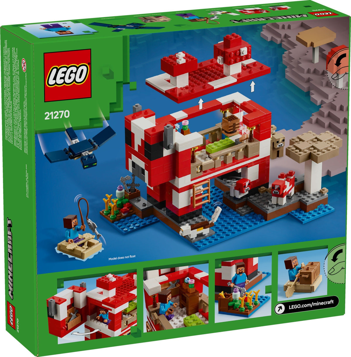 LEGO Minecraft 21270 Das Pilzkuh-Haus