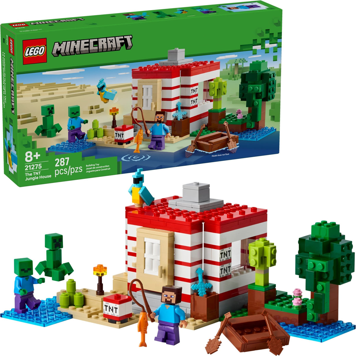 LEGO Minecraft 21275 Das TNT-Dschungelhaus