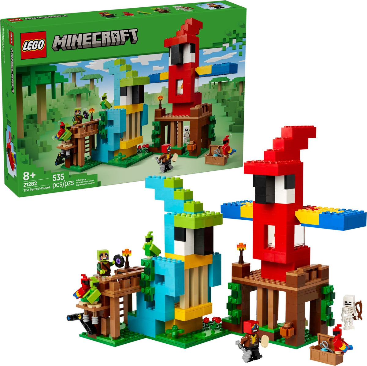 LEGO Minecraft 21282 Die Papageienhäuser