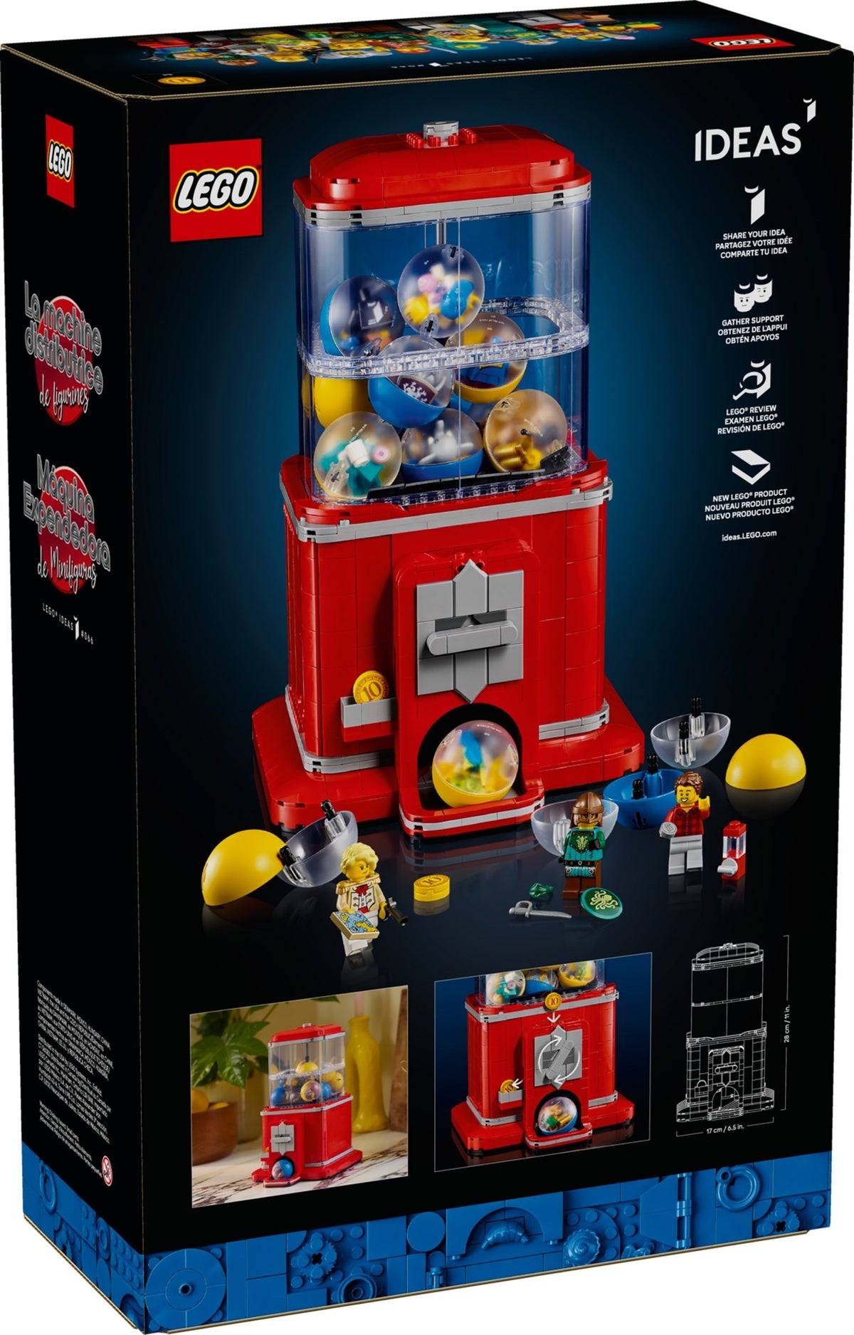 LEGO Ideas 21358 Spielzeugautomat mit Minifiguren