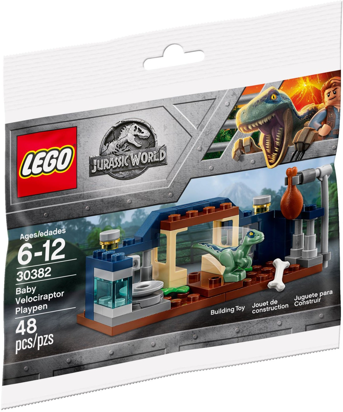 LEGO JURASSIC WORLD 30382 Spielgehege für Baby-Velociraptor