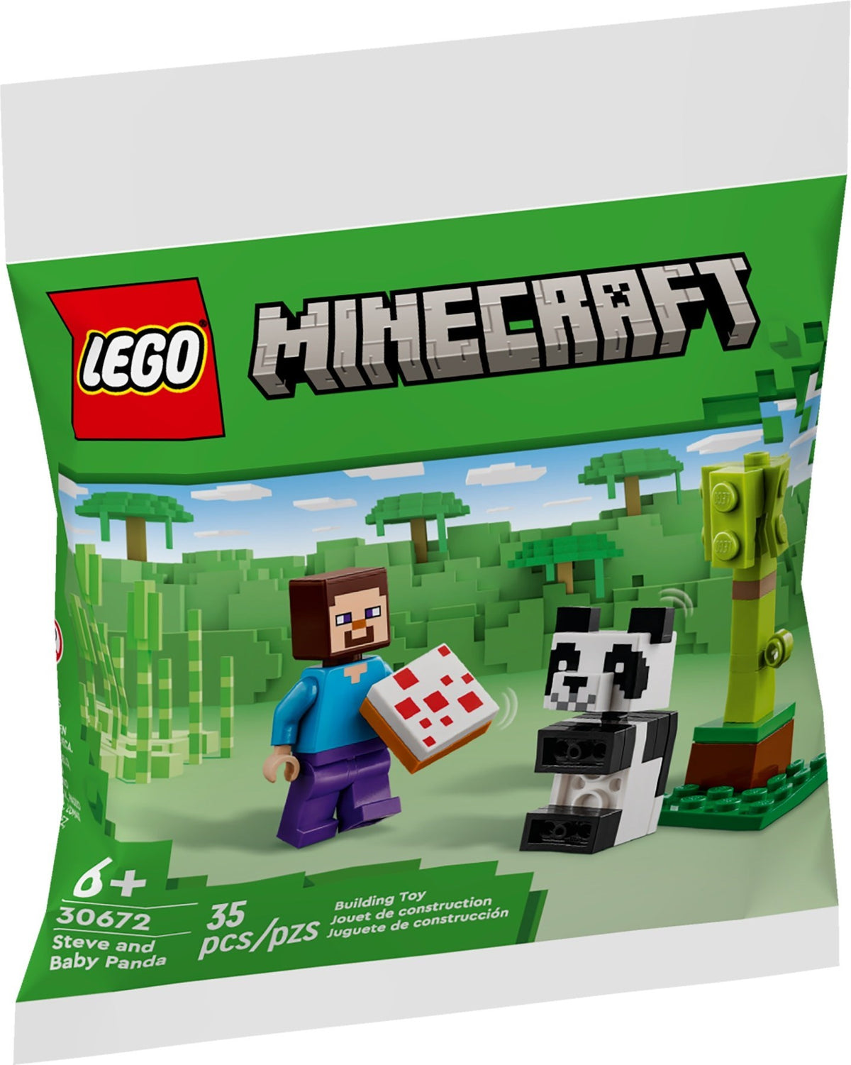 LEGO Minecraft 30672 Steve mit Baby-Panda