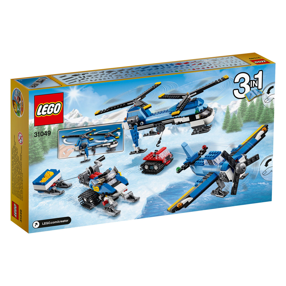 LEGO Creator 31049 Doppelrotor-Hubschrauber