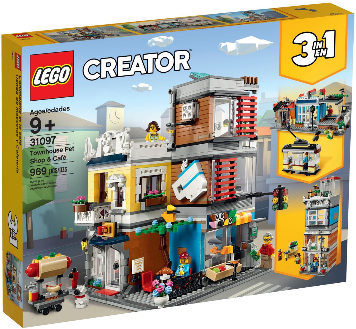 LEGO Creator 31097 Stadthaus mit Zoohandlung &amp; Café