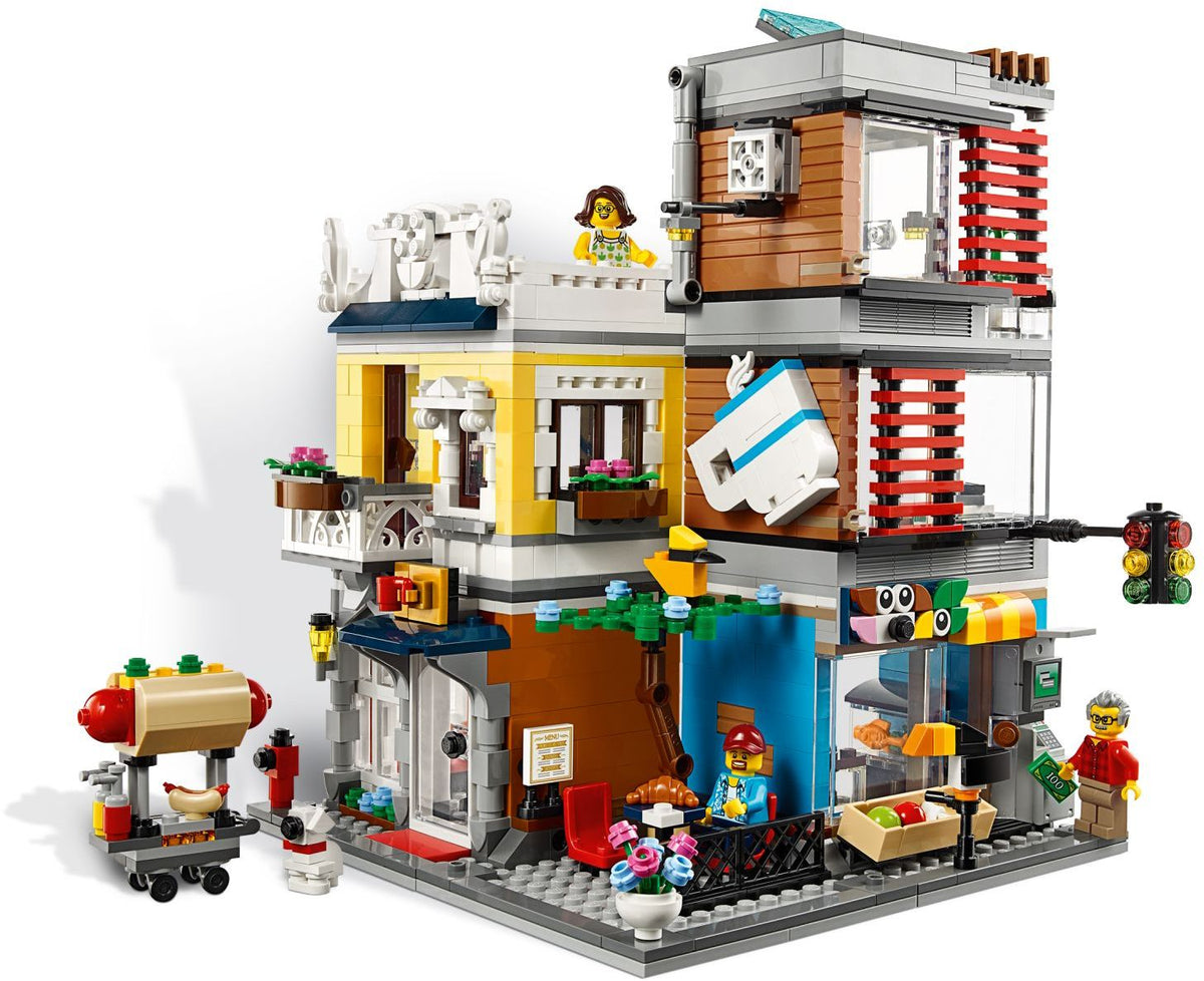 LEGO Creator 31097 Stadthaus mit Zoohandlung &amp; Café