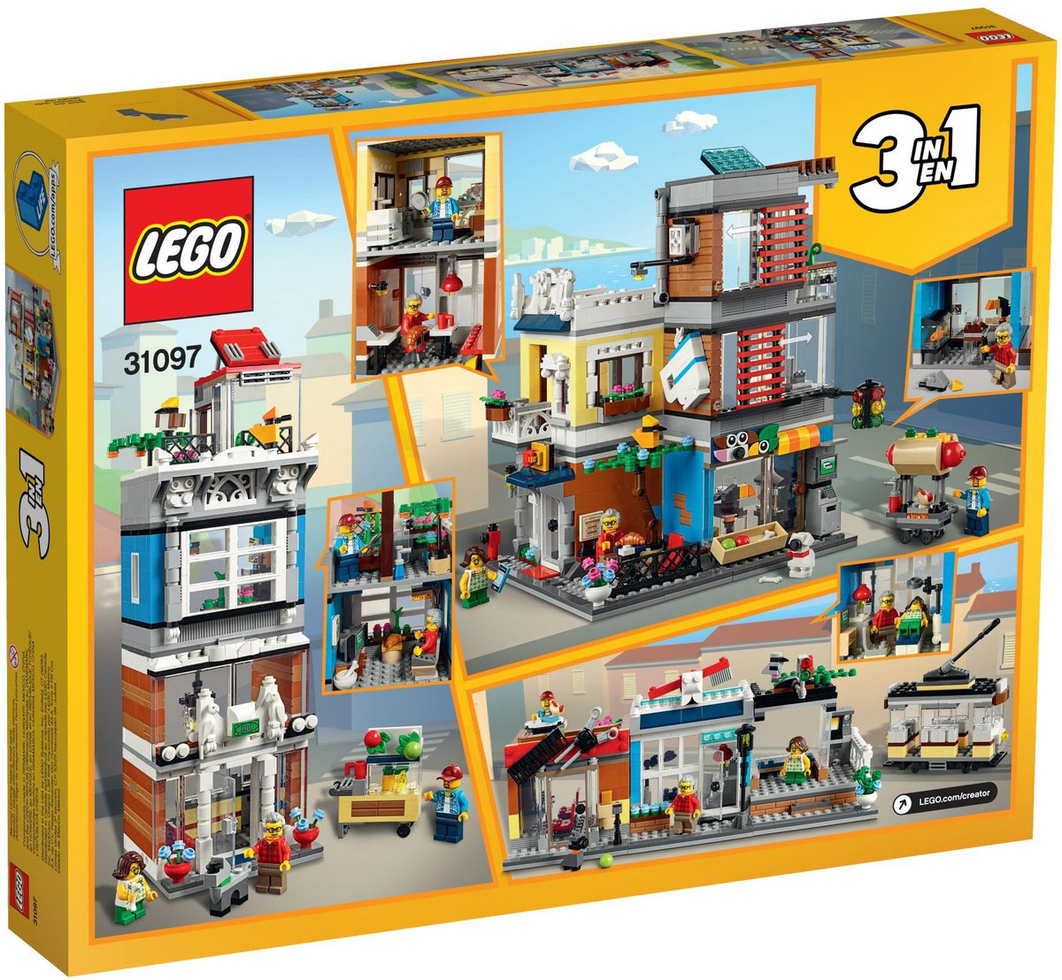 LEGO Creator 31097 Stadthaus mit Zoohandlung &amp; Café