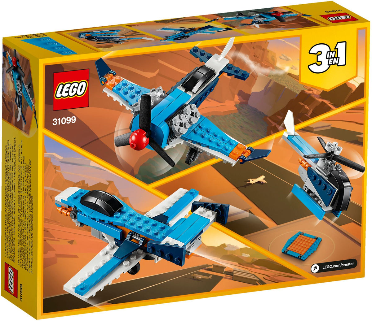 LEGO Creator 31099 Propellerflugzeug