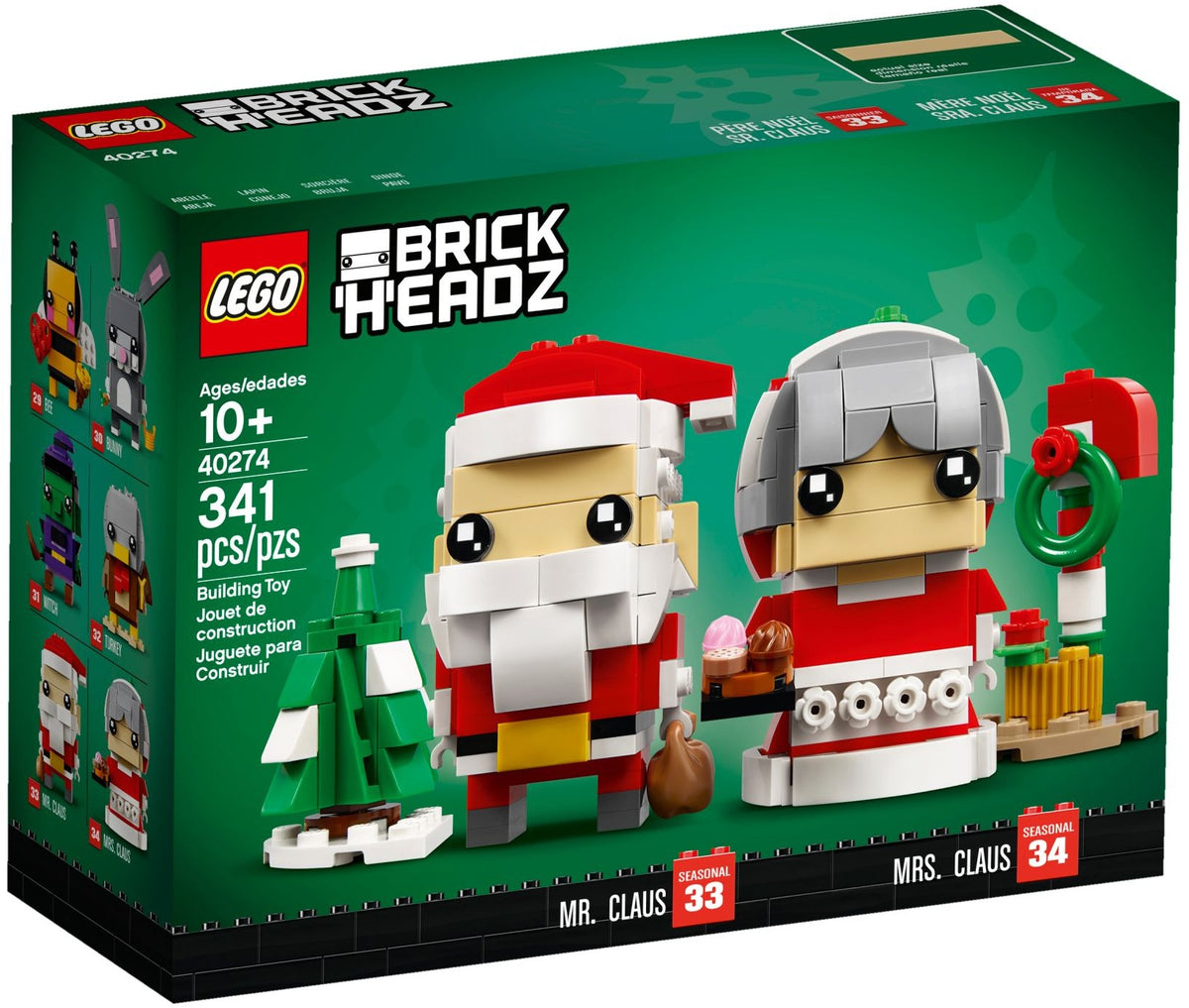LEGO Brickheadz 40274 Herr und Frau Weihnachtsmann