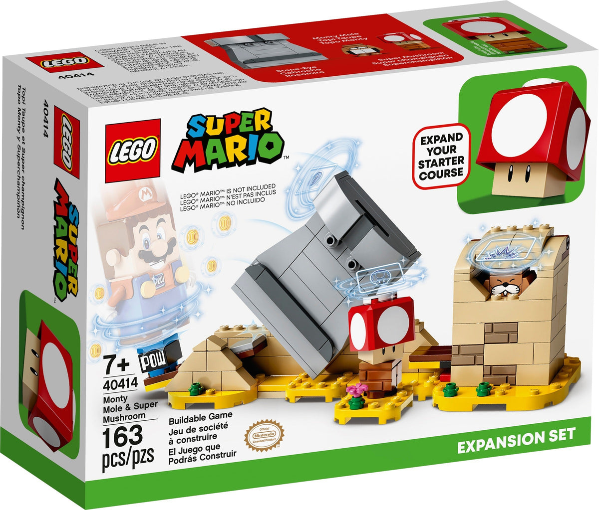 LEGO Super Mario 40414 Monty Maulwurf und Superpilz