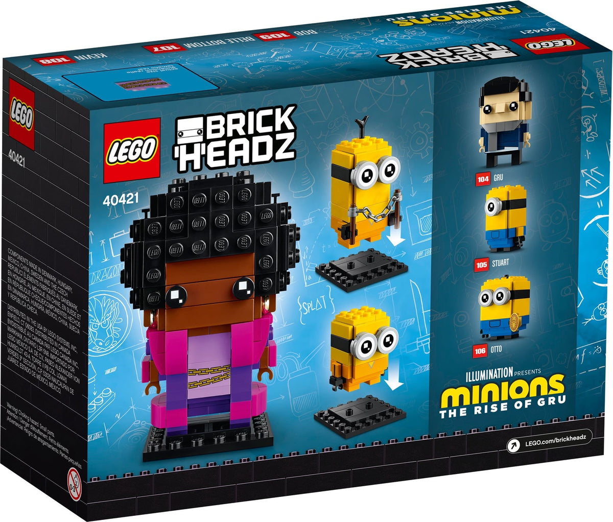 LEGO BrickHeadz Minions 40421 Belle Bottom, Kevin &amp; Bob
