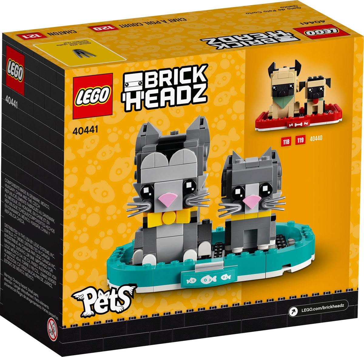 LEGO BrickHeadz Pets 40441 Kurzhaarkatzen