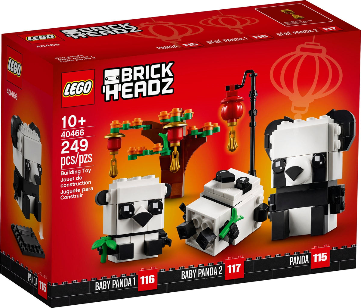 LEGO BrickHeadz Pets 40466 Pandas fürs chinesische Neujahrsfest