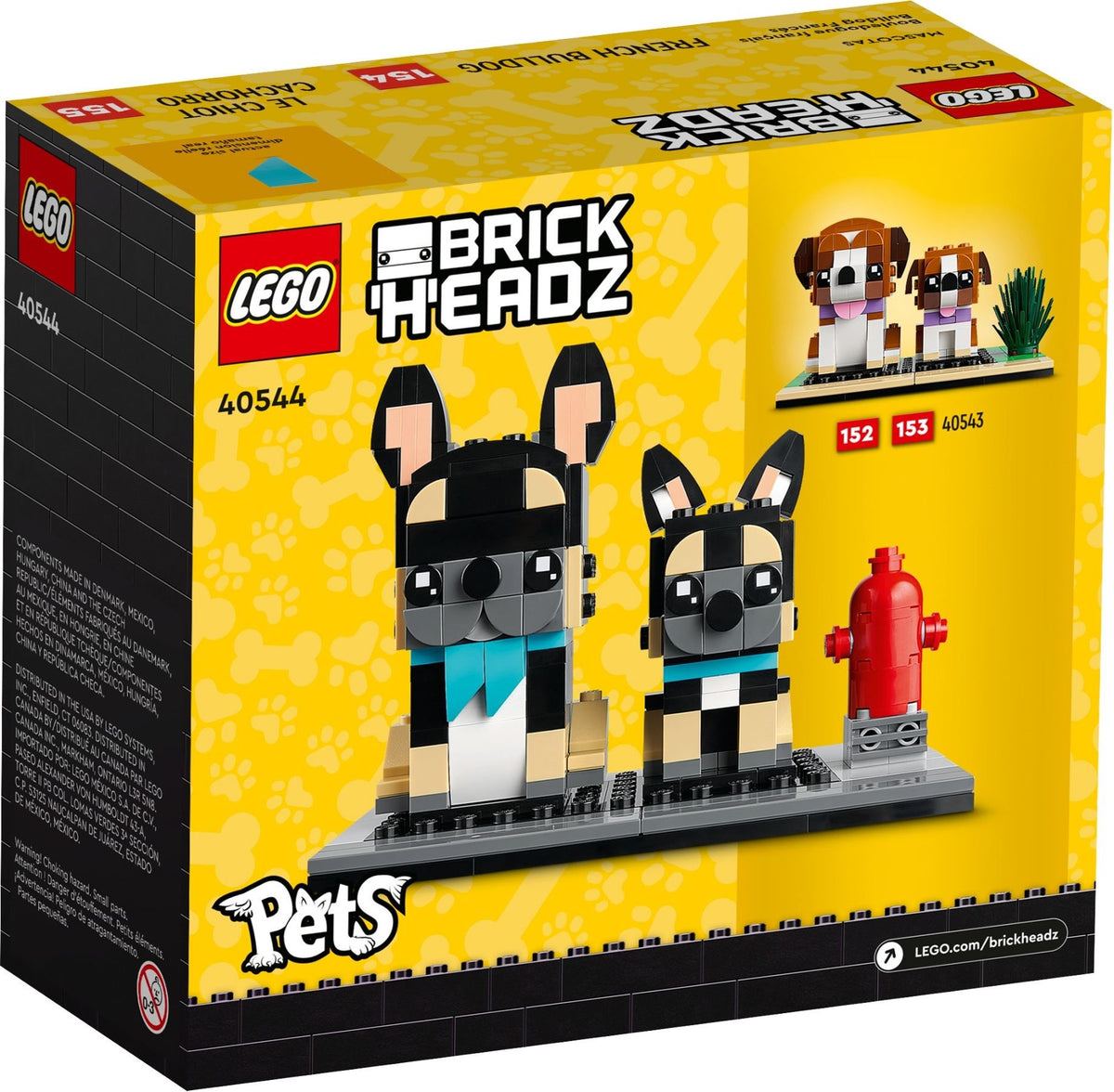 LEGO BrickHeadz 40544 Pets - French Bulldog