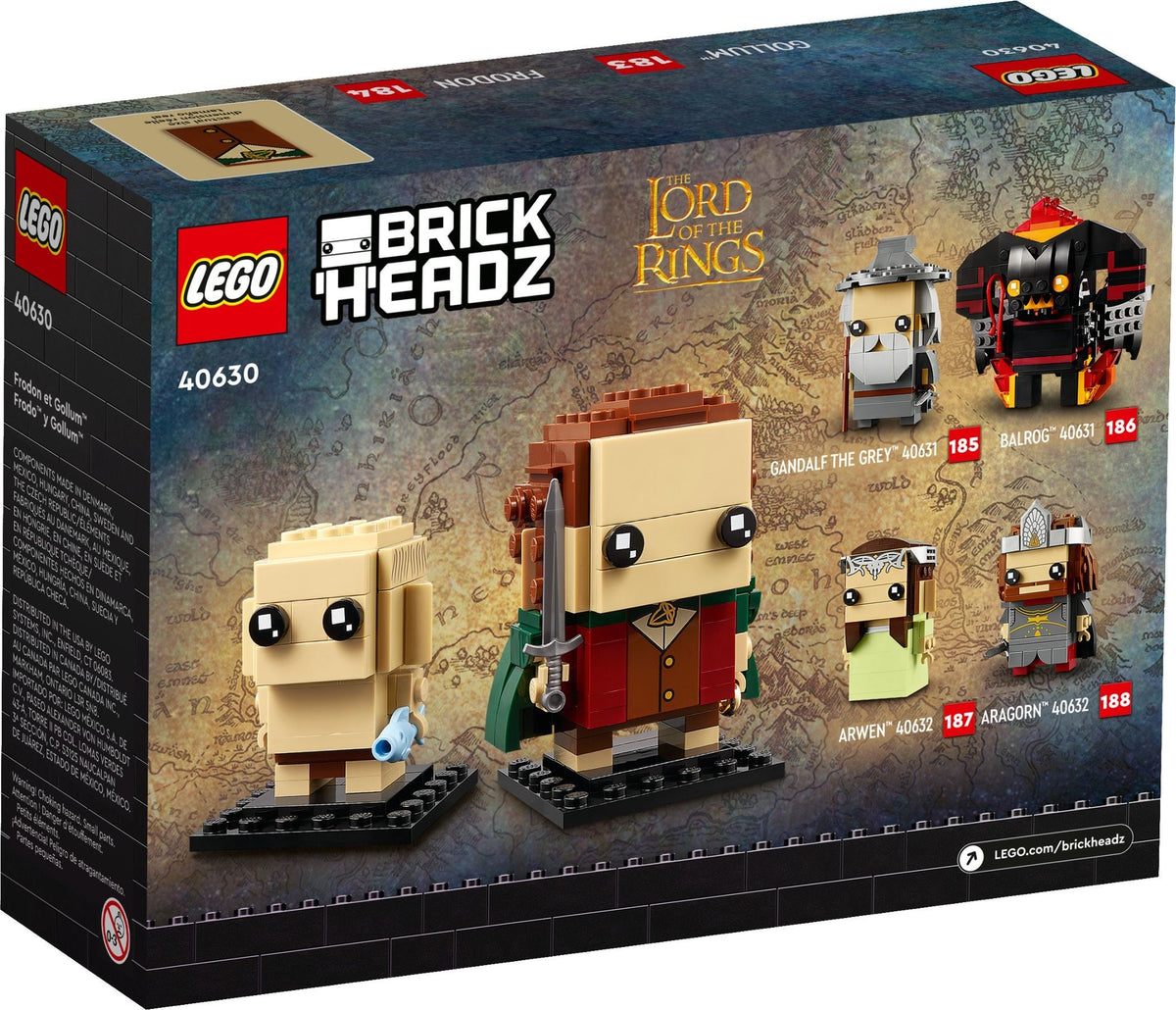 LEGO BrickHeadz Herr der Ringe 40630 Frodo und Gollum