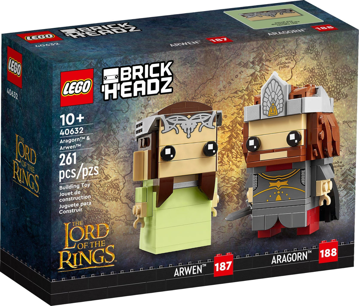 LEGO BrickHeadz Herr der Ringe 40632 Aragorn und Arwen