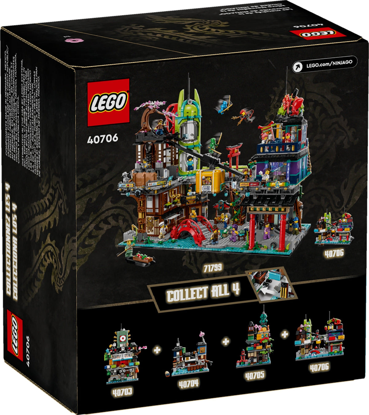LEGO Ninjago 40706 Mikromodell der Märkte von NINJAGO® City