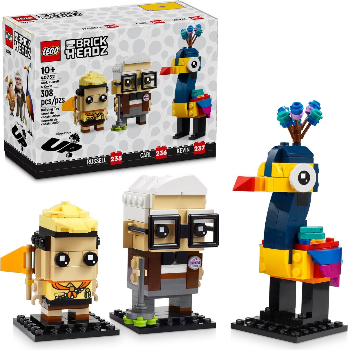 LEGO Brickheadz Disney 40752 Carl, Russell und Kevin