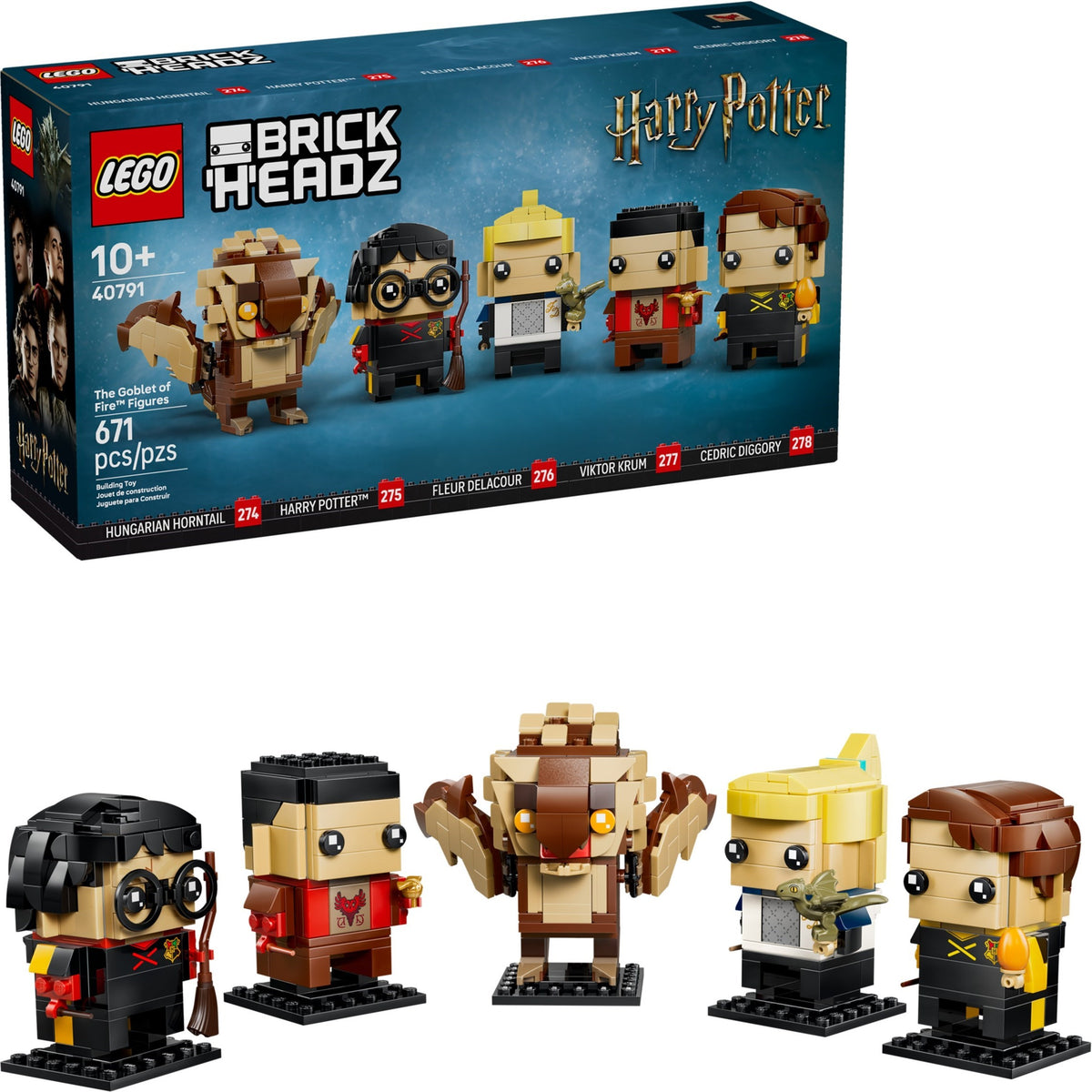 LEGO Brickheadz 40791 Figuren aus Harry Potter und der Feuerkelch