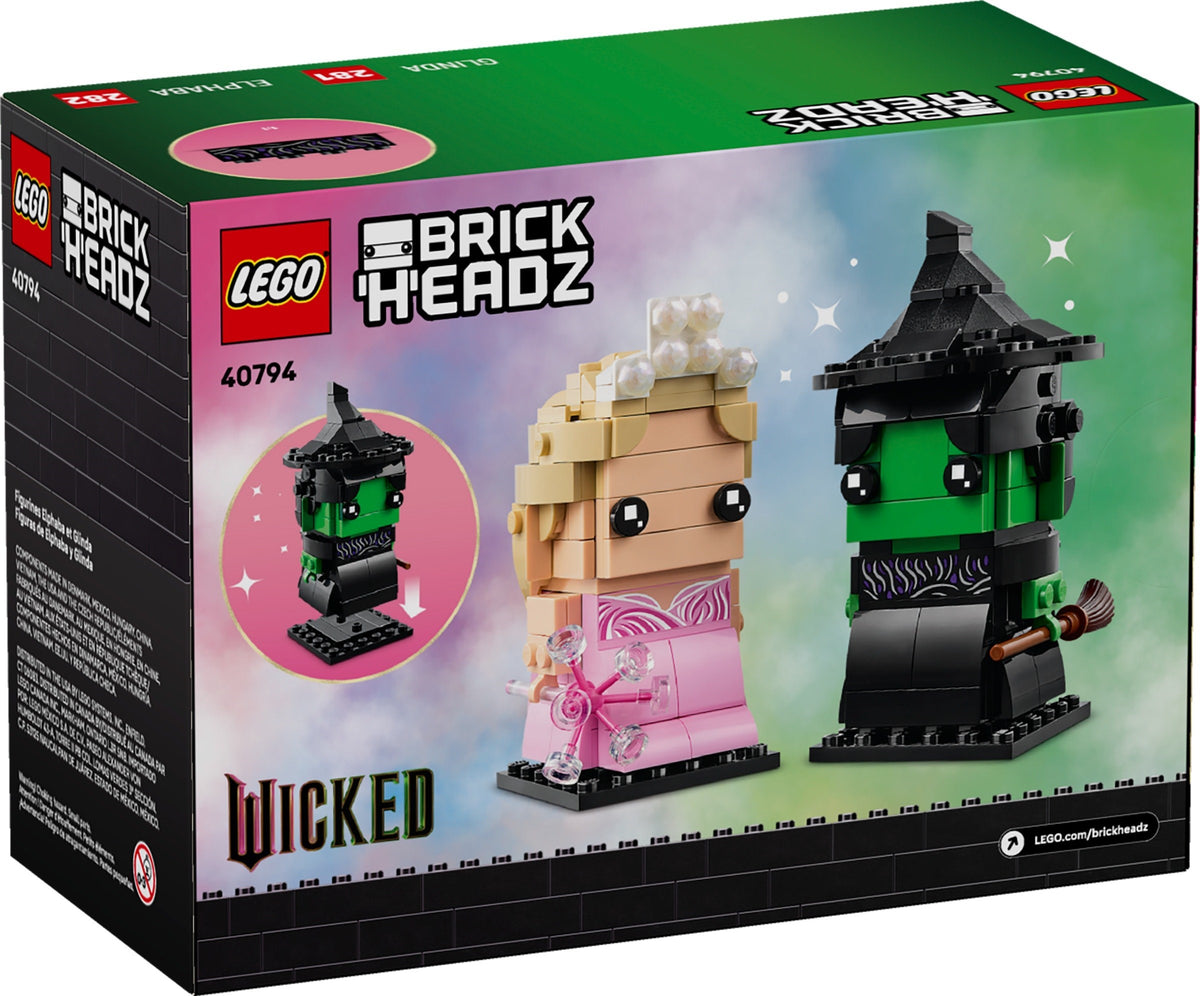 LEGO Brickheadz Wicked 40794 Elphaba und Glinda Figuren