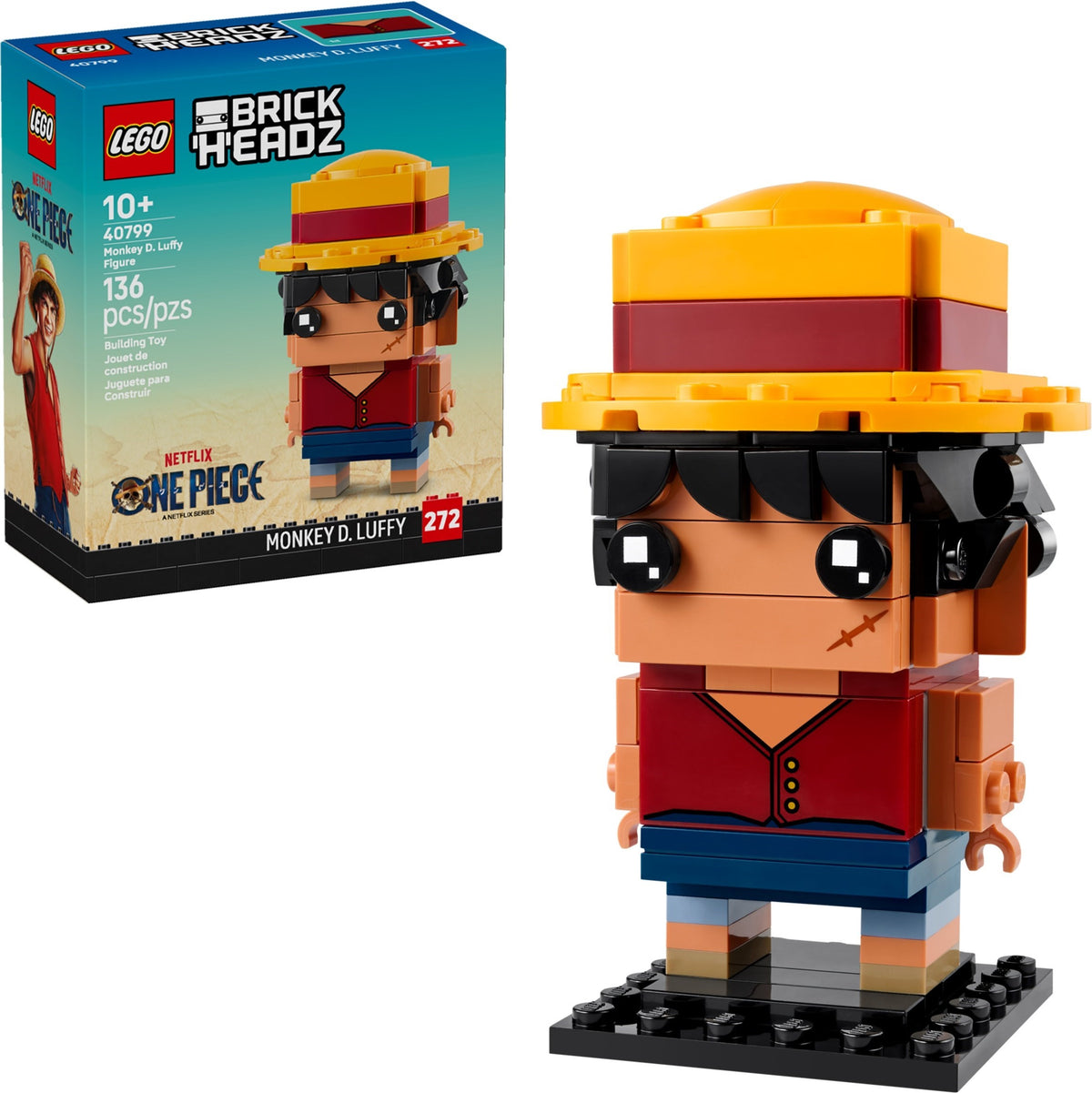 LEGO Brickheadz 40799 Monkey D. Luffy Figur