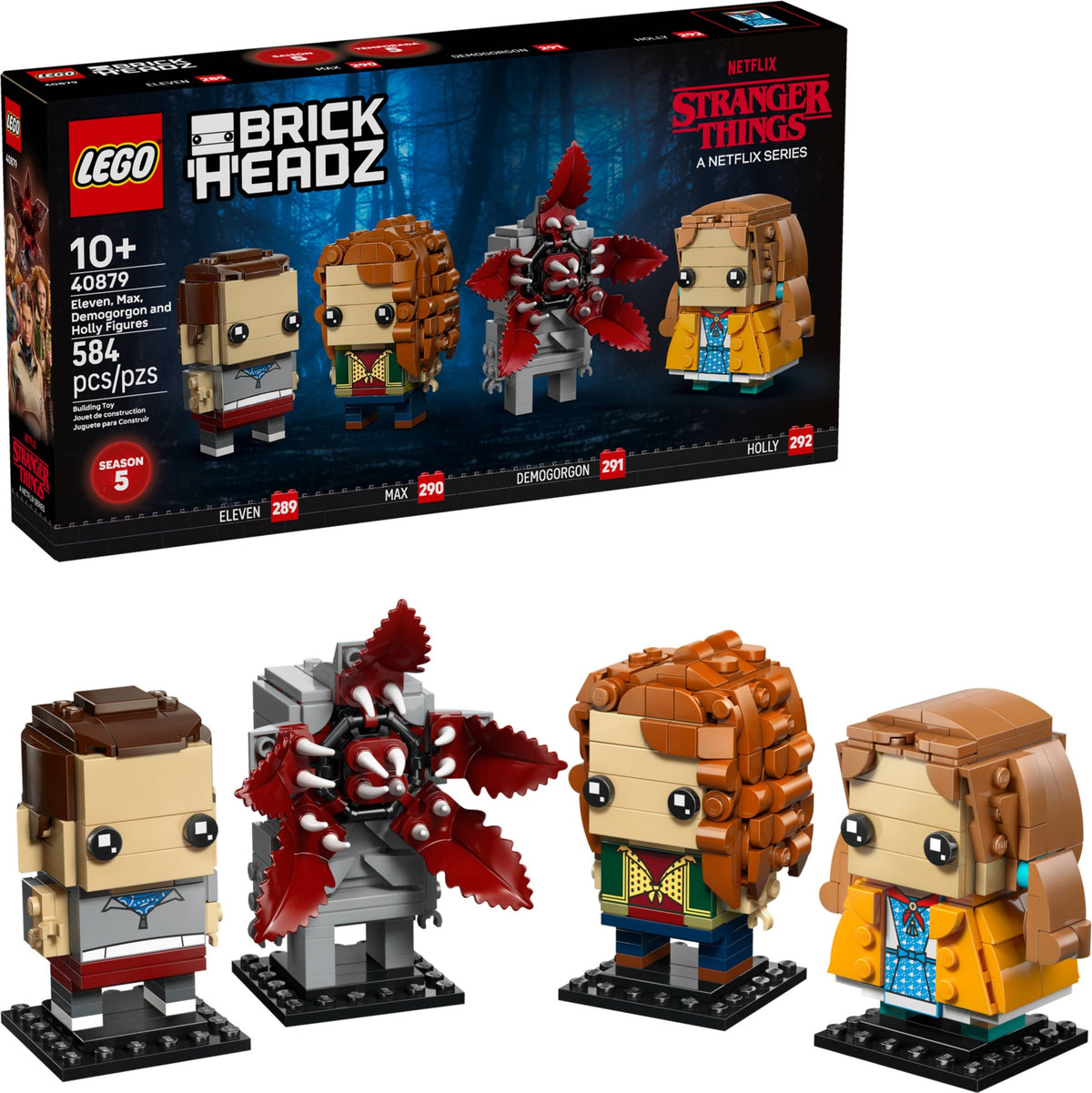 LEGO BrickHeadz 40879 Elf, Max, Demogorgon und Holly Figuren