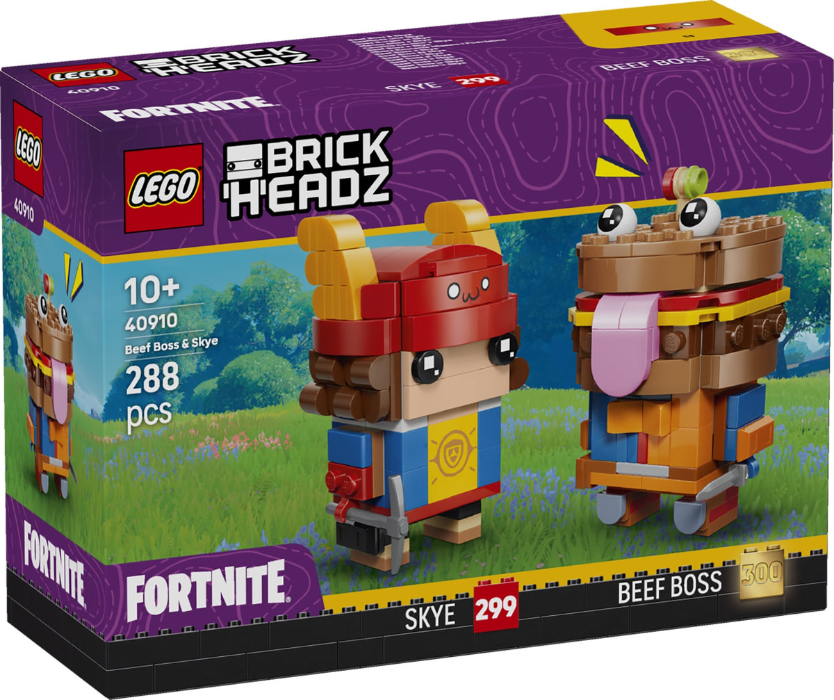 LEGO Brickheadz Fortnite 40910 Beefboss und Skye Figuren