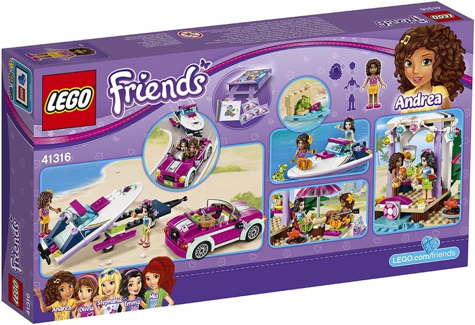 LEGO Friends 41316 Andreas Rennboot-Transporter