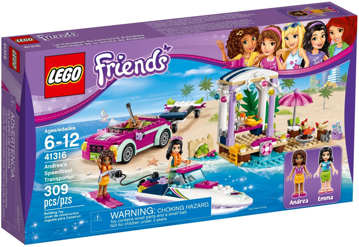 LEGO Friends 41316 Andreas Rennboot-Transporter