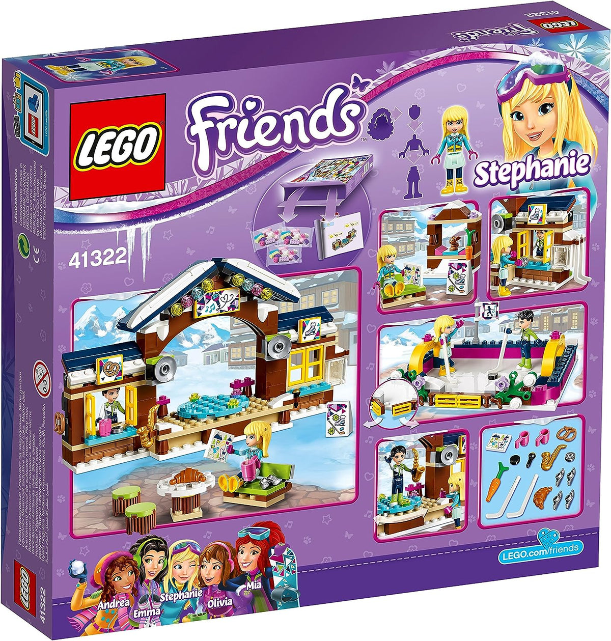 LEGO Friends 41322 Eislaufplatz im Wintersportort
