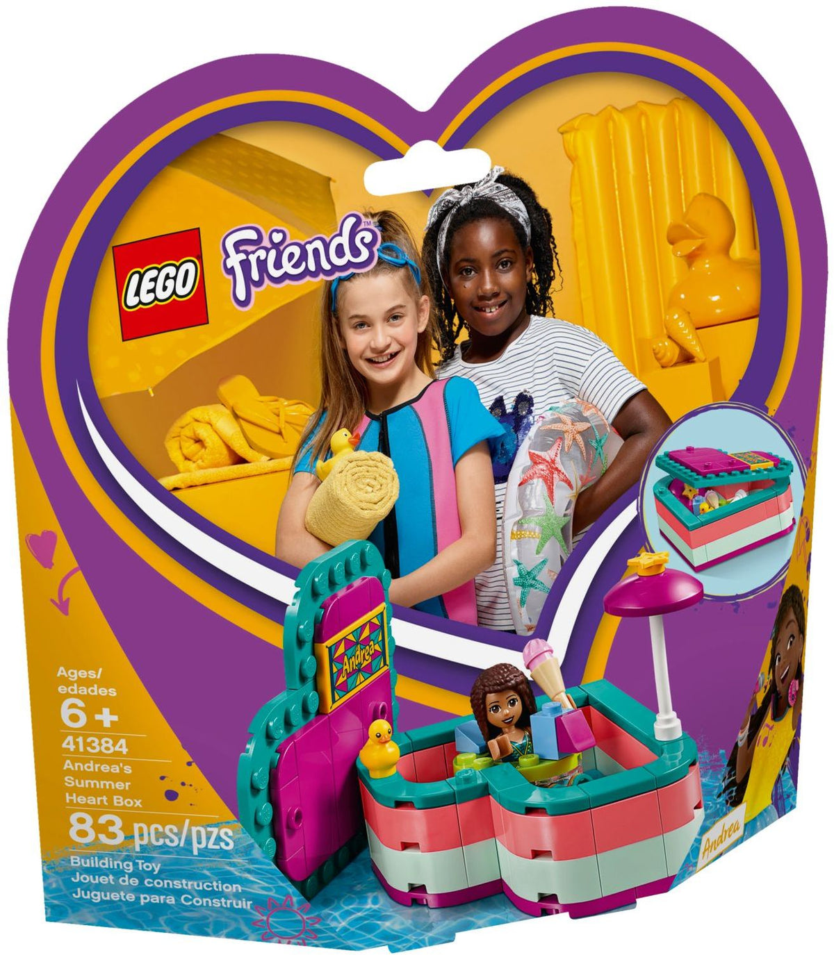 LEGO Friends 41384 Andreas sommerliche Herzbox