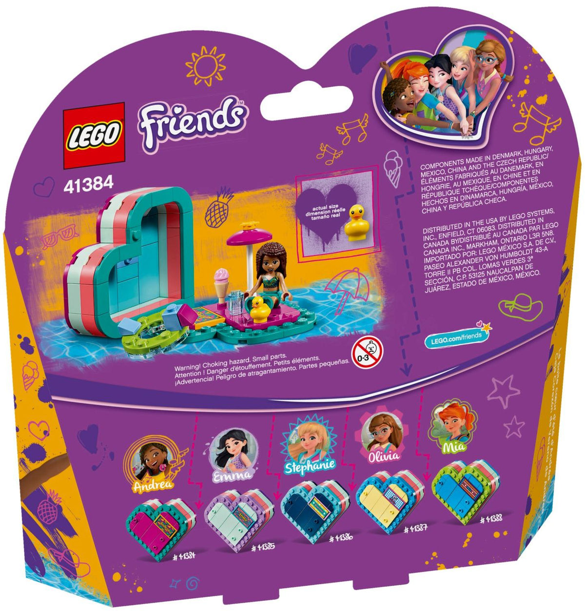 LEGO Friends 41384 Andreas sommerliche Herzbox